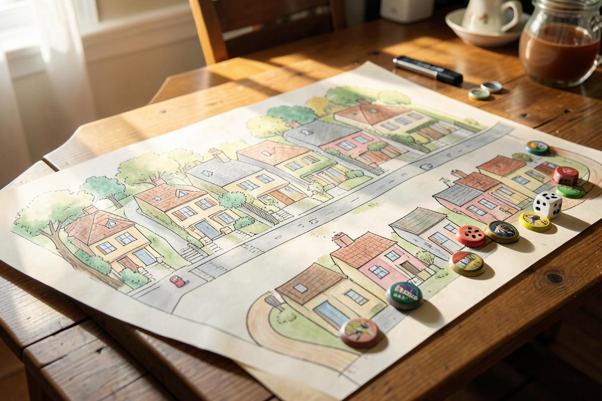 Design a board game about your street