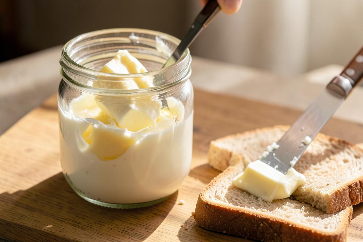 Butter in a jar
