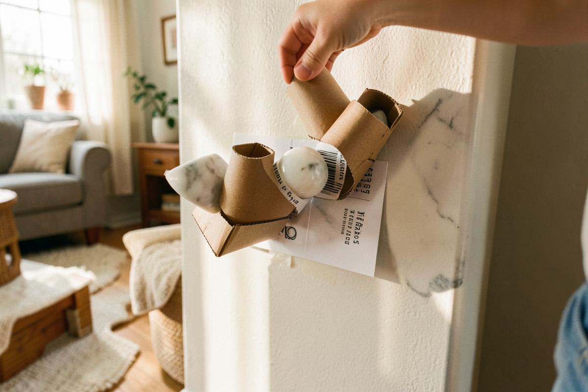 Cardboard box marble run