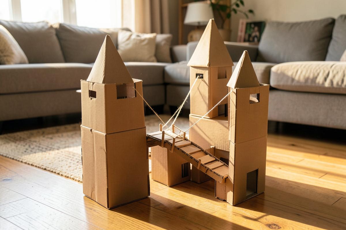 Castle with a working drawbridge