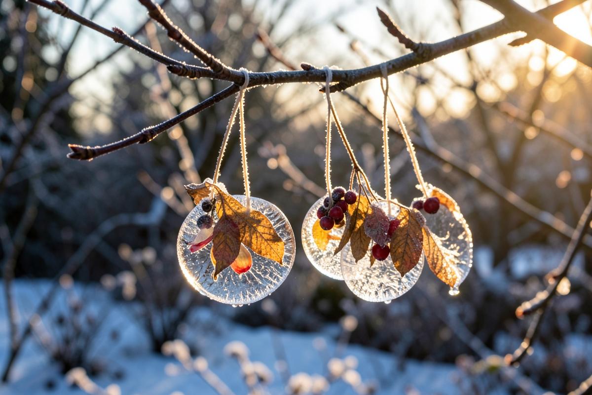 Ice suncatchers on the line