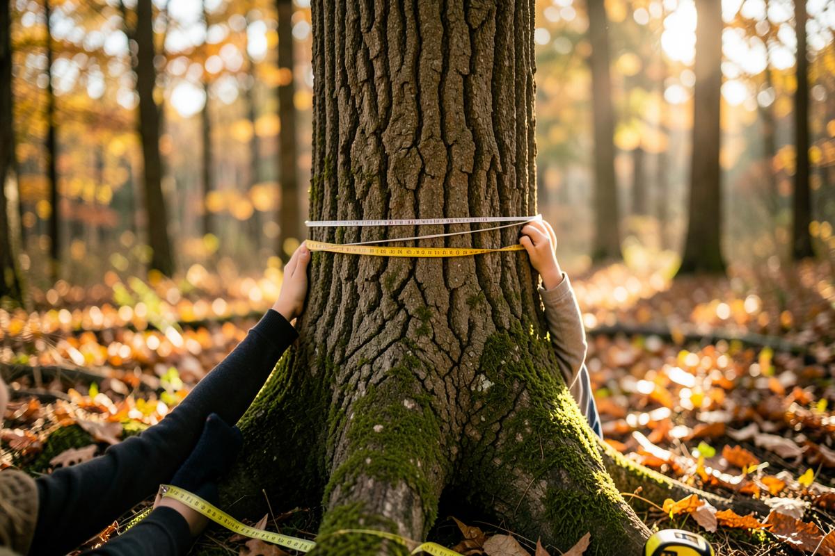 Measure a tree with a hug