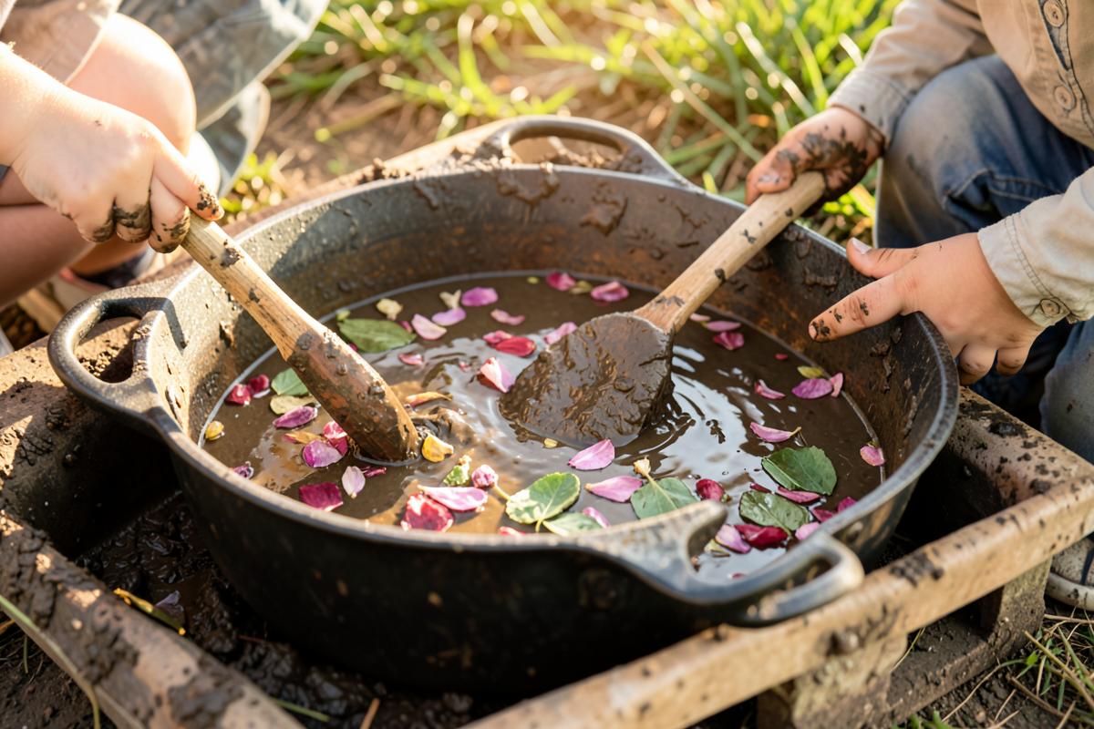 Mud kitchen potions