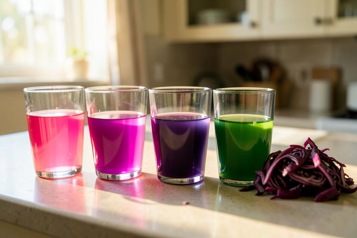 Red cabbage colour potions