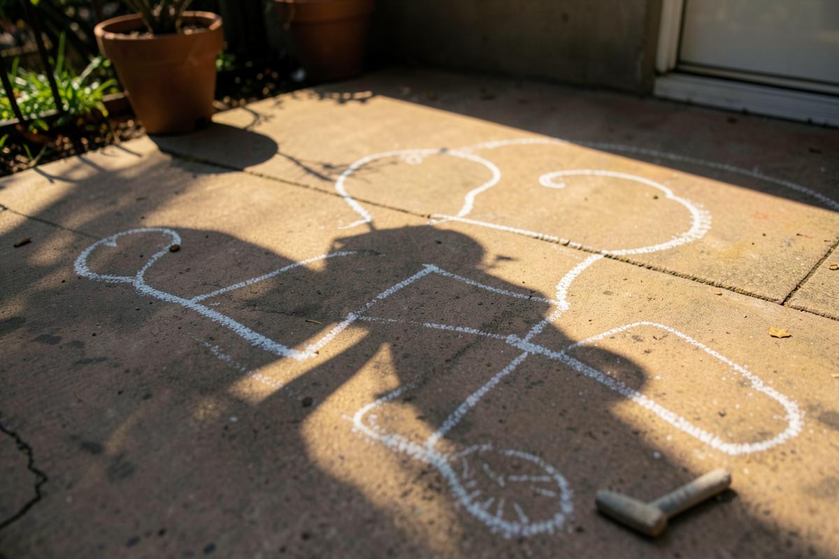 Shadow drawing three times a day