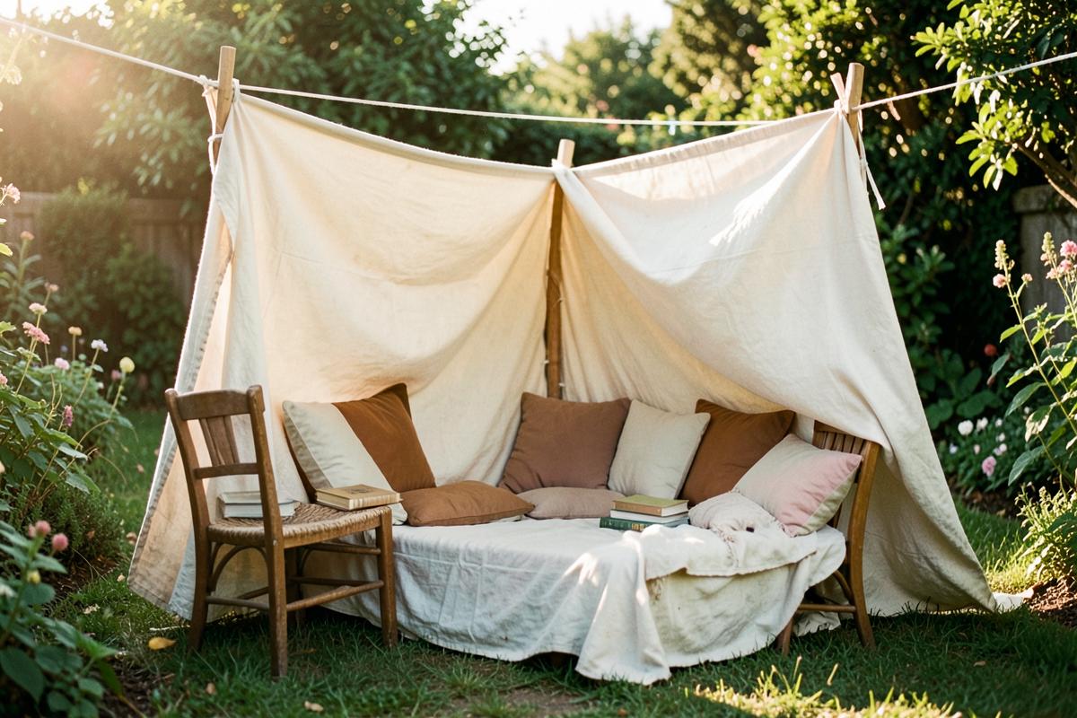 Sheet and peg den