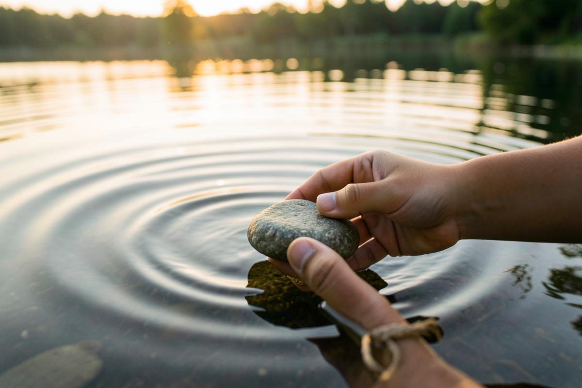 Stone skimming and angles